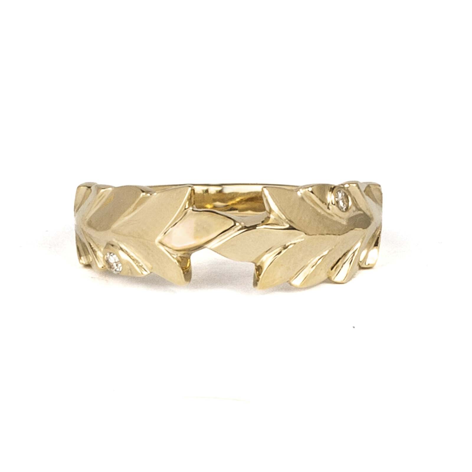 Gold Laurel Wreath Ring