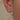 green amethyst silver stud earrings