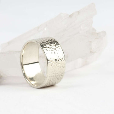 wide silver wedding rings