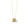 Dainty Leaf Charm Necklace - 9ct Gold