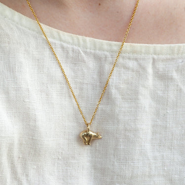Animal Necklace in solid gold with necklace chain