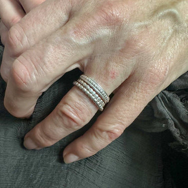 silver milgrain ring