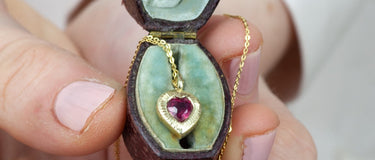 heart necklaces in jewellery
