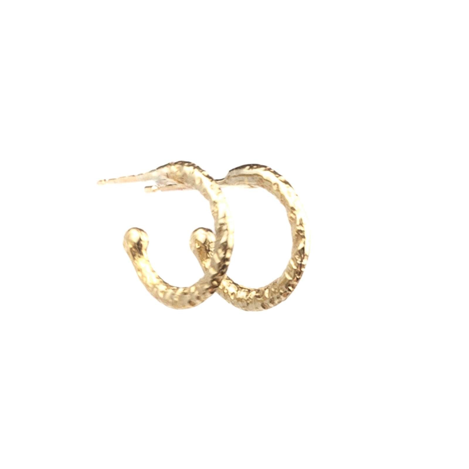 solid gold hoop earrings