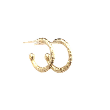 9ct yellow gold 1.5cm hoop earrings 