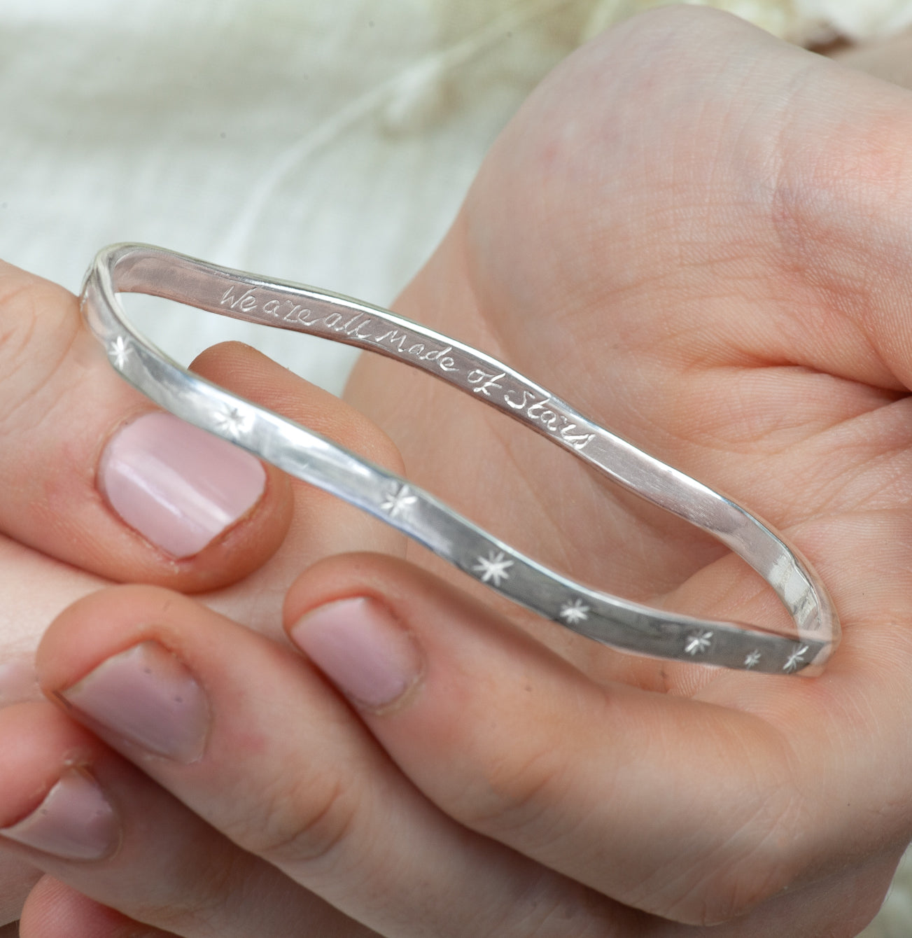 Handcrafted Sterling Silver Links Bracelet - A masterpiece of minimalist  and modern jewelry.