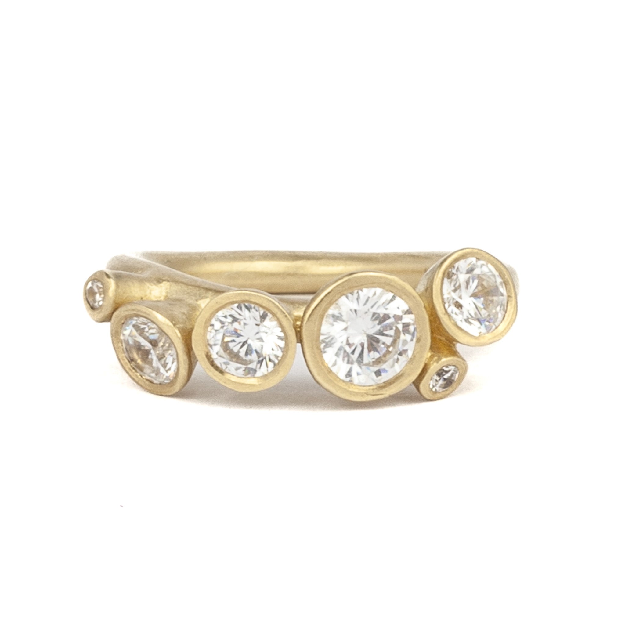 multi stone diamond engagement rings