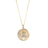 Circle Letter Necklace In 9ct Gold