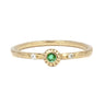 Dainty Emerald Engagement Ring