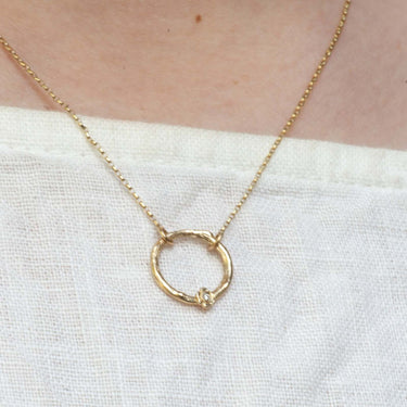 Diamond Circle Of Life Necklace