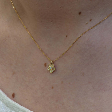 Flower Diamond Necklace 