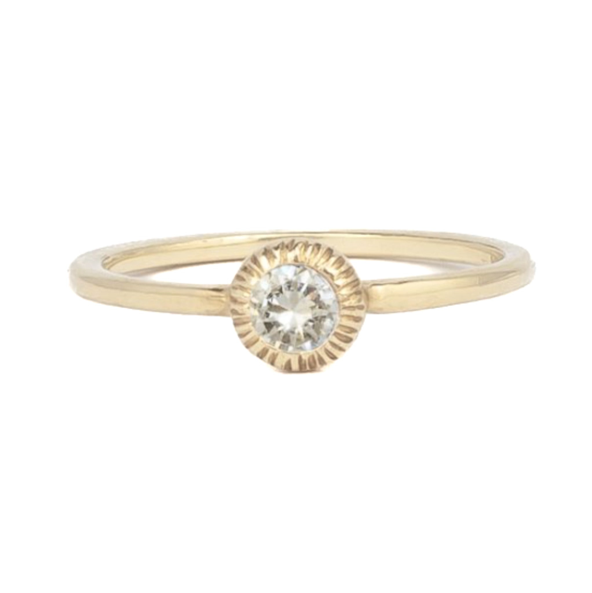 diamond solitaire ring 18ct gold 