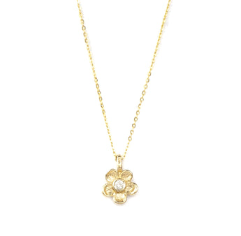Diamond flower necklace 