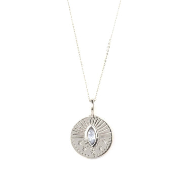 Eclipse Celestial Necklace With Moonstone Sterling Silver 