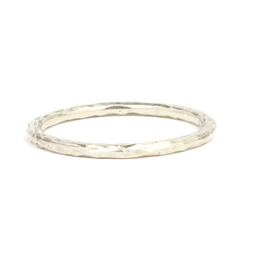 Slim Wedding Band 18ct White Gold 