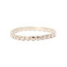 Sterling silver stackable Beaded Ring