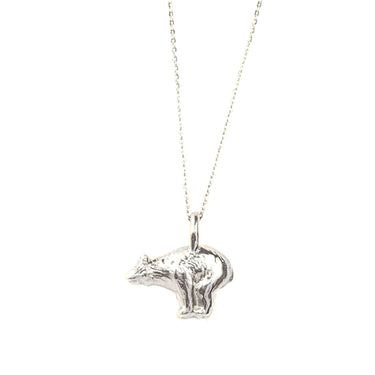 sterling silver polar bear necklace 