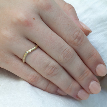 Woodland Nesting Wedding Ring - 18ct Gold