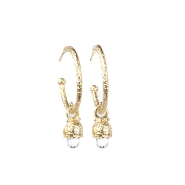 Chunky 9ct Gold Hoop Earrings 1.2cm