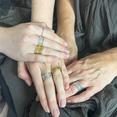 Gold Beaded Ring For Women