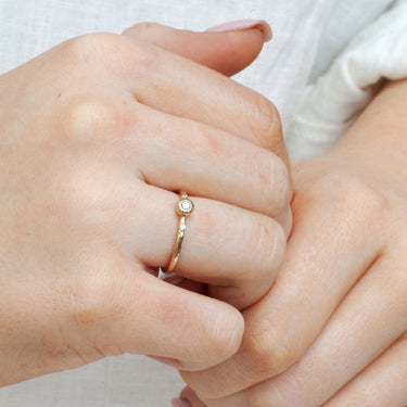 Dainty engagement rings for her amulette jewellery