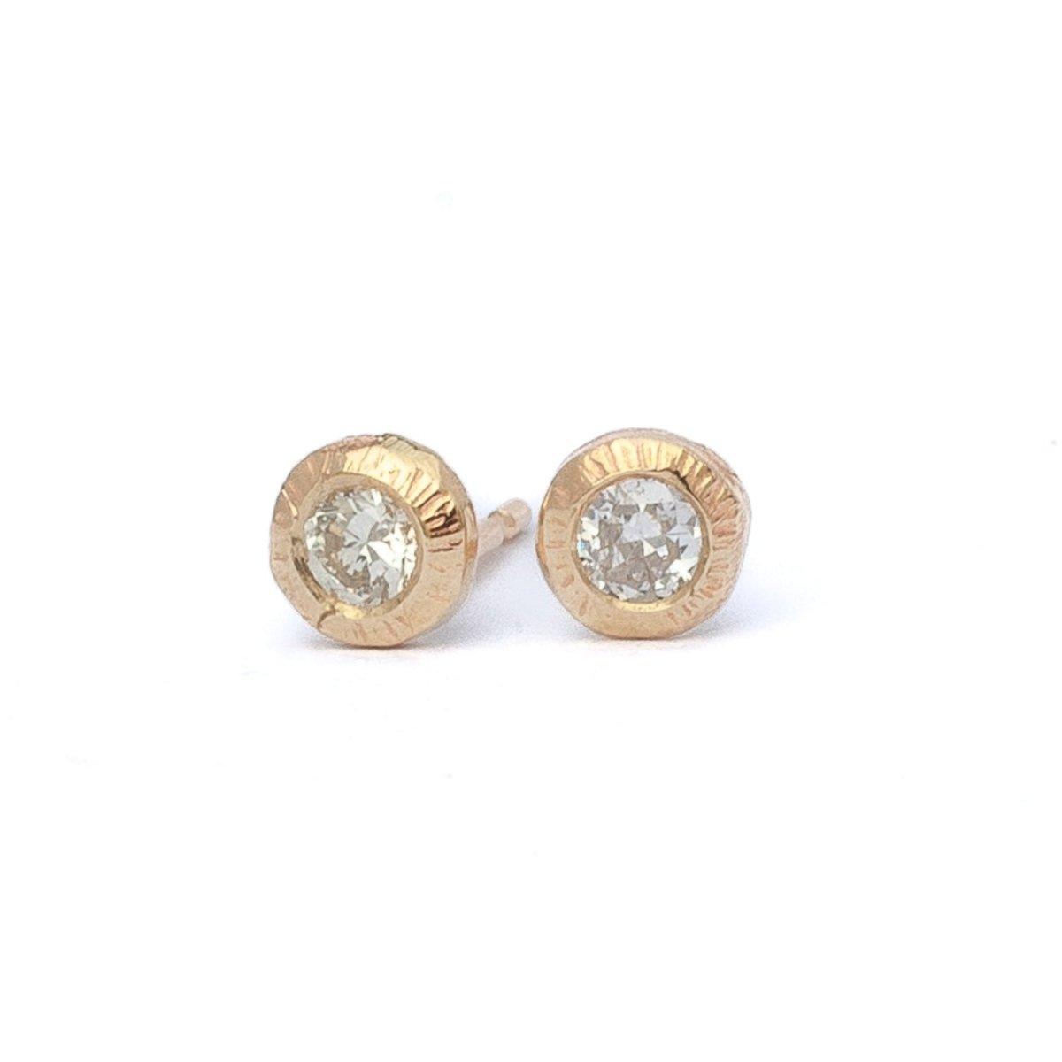 Diamond Stud Earrings 9ct Gold