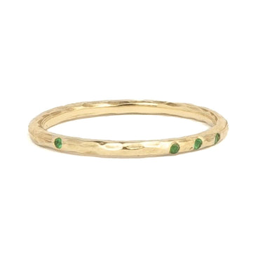 Emerald Wedding Gold Ring 