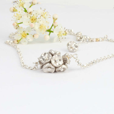 Floral Ball Cluster Necklace