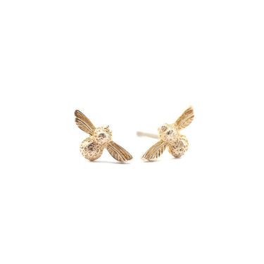 Gold Bee Earrings