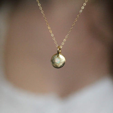 Real Opal Necklace 9ct Gold