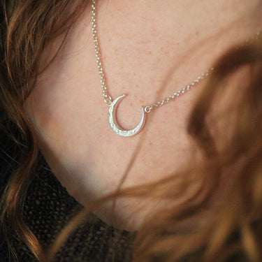Half Moon And Silver Necklace