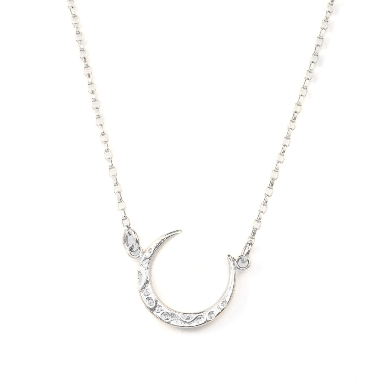 Half Moon And Silver Necklace