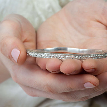 hand made silver bangle