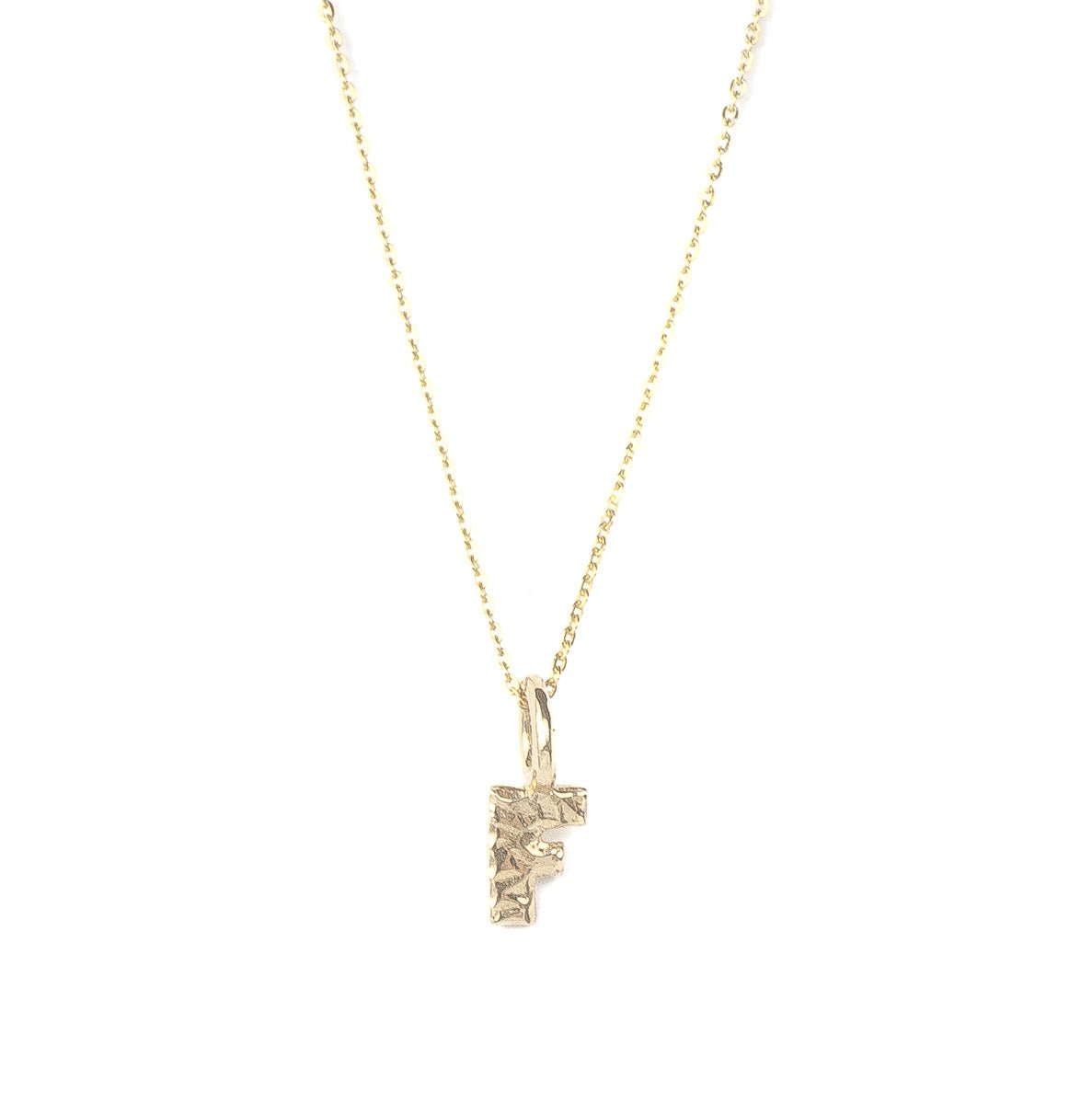 9ct gold letter necklace