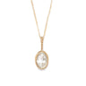 Oval  Pendant Necklace 9ct Yellow Gold