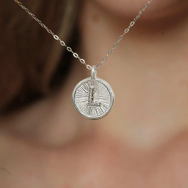 personalised necklace in silver