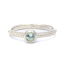 Sterling Silver Ring With Aquamarine Stone