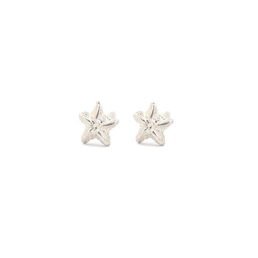 Small Starfish Earrings / Sterling Silver