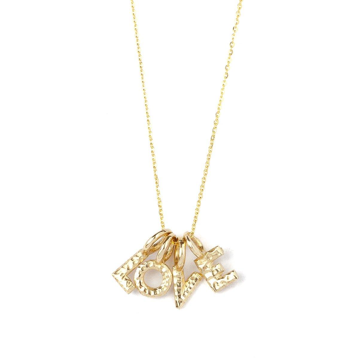 Solid Gold Initial Necklace | Katie Dean