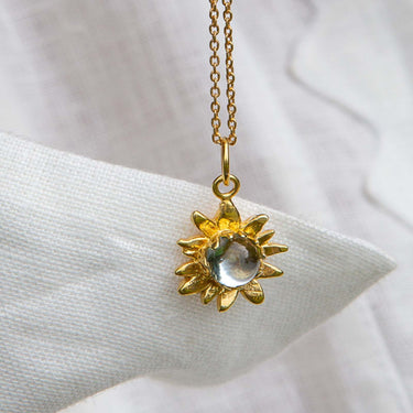 Sunflower Gold Necklace 