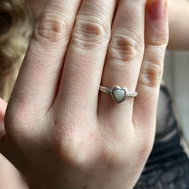 Silver Silver Opal Ring