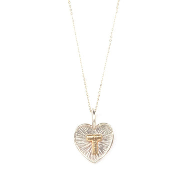 Heart Shaped Initial Necklace