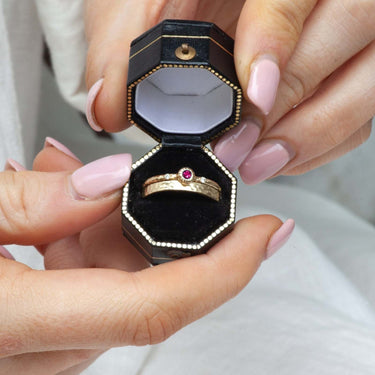 18ct yellow gold wedding ring set for women 